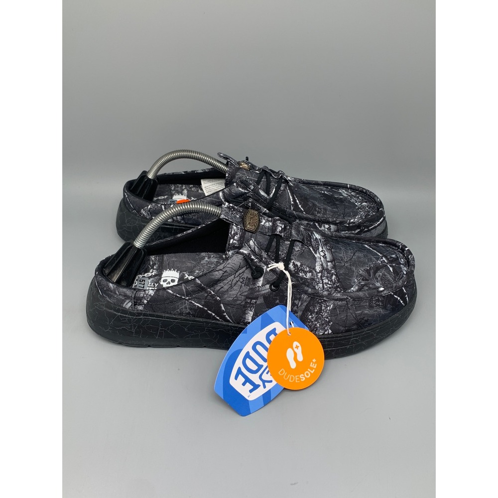 Hey Dude Wally Comf Slip Jelly Roll Black Camo Shoes 45751-0DQ Men's Sz 11 new